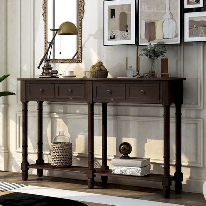 Console 2 tiroirs - 11,10 x 58,00 x 34,00