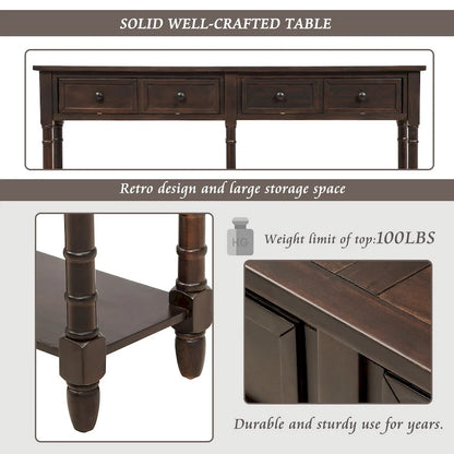 Console 2 tiroirs - 11,10 x 58,00 x 34,00