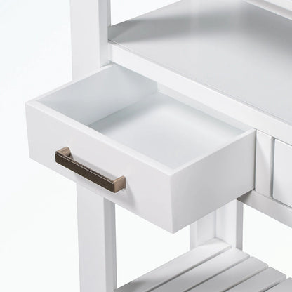 Console avec 4 tiroirs et 2 étagères