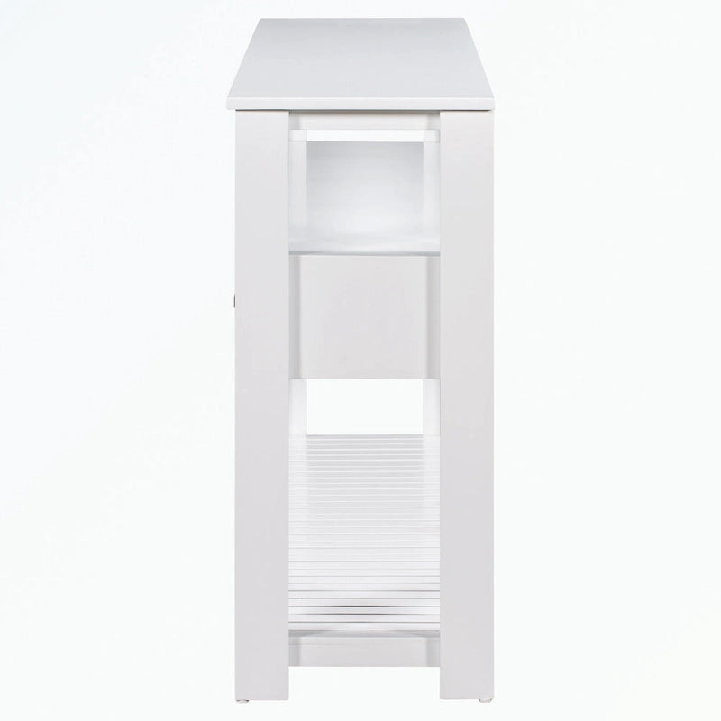 Console avec 4 tiroirs et 2 étagères