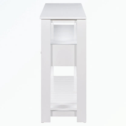 Console avec 4 tiroirs et 2 étagères
