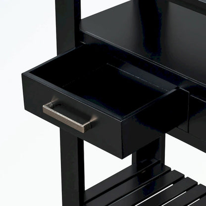 Console avec 4 tiroirs et 2 étagères