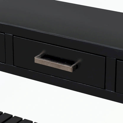 Console avec 4 tiroirs et 2 étagères