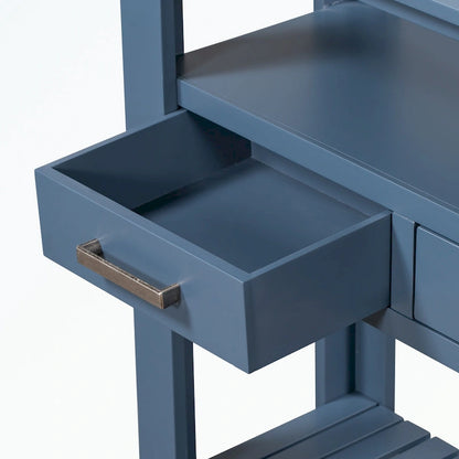 Console avec 4 tiroirs et 2 étagères