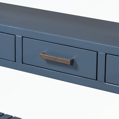 Console avec 4 tiroirs et 2 étagères