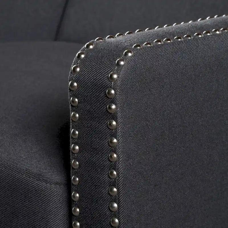 Fauteuil inclinable en tissu capitonné