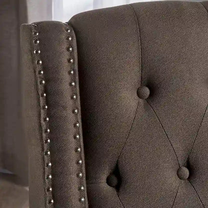 Fauteuil inclinable en tissu capitonné