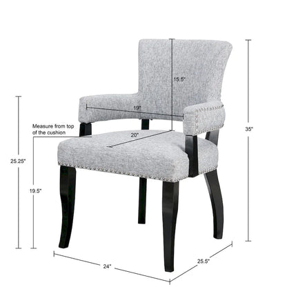 Chaise de salle à manger avec accoudoirs