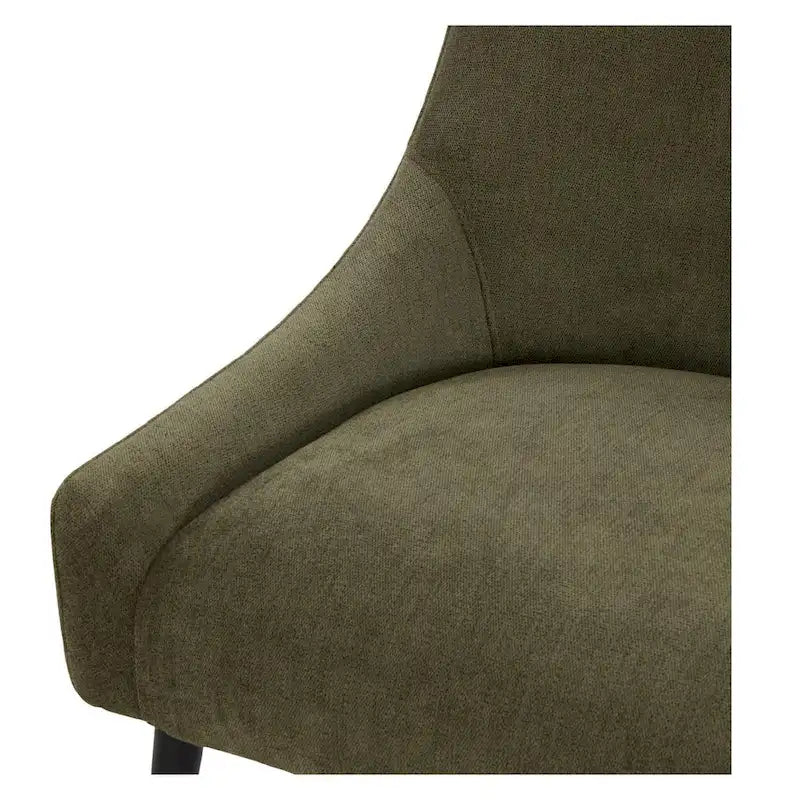 Chaise de salle à manger en velours avec pieds en acier inoxydable