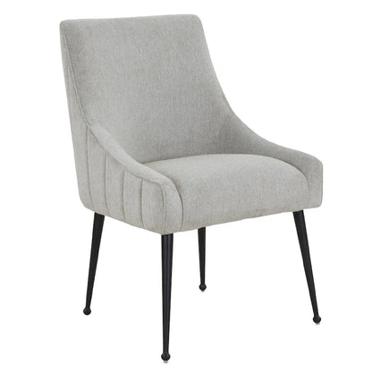 Chaise de salle à manger en velours avec pieds en acier inoxydable