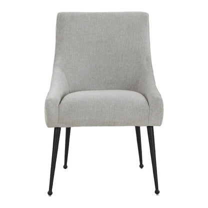 Chaise de salle à manger en velours avec pieds en acier inoxydable