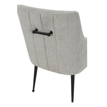 Chaise de salle à manger en velours avec pieds en acier inoxydable