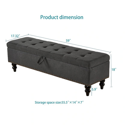 Banc de lit 59 avec rangement