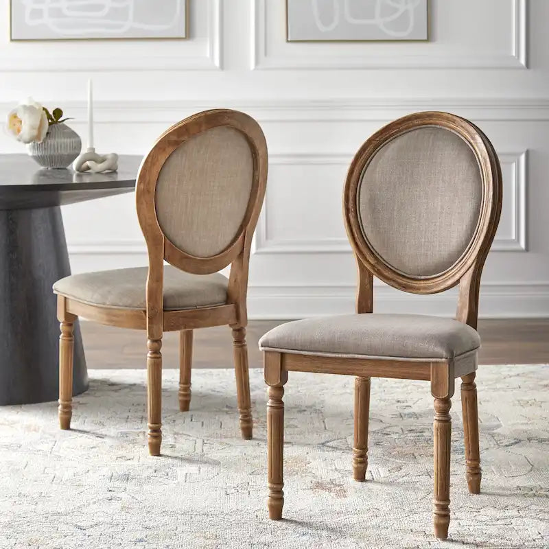 Chaise de salle à manger en bois massif (Lot de 2)