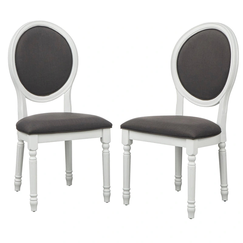 Chaise de salle à manger en bois massif (Lot de 2)