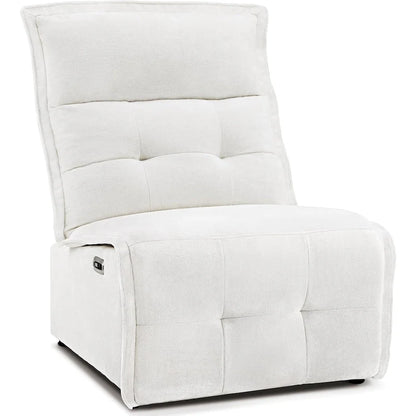 Fauteuil inclinable électrique sans accoudoirs (avec port USB) — Un fauteuil inclinable électrique de salon ne nécessitant que 3,5 pouces de dégagement mural