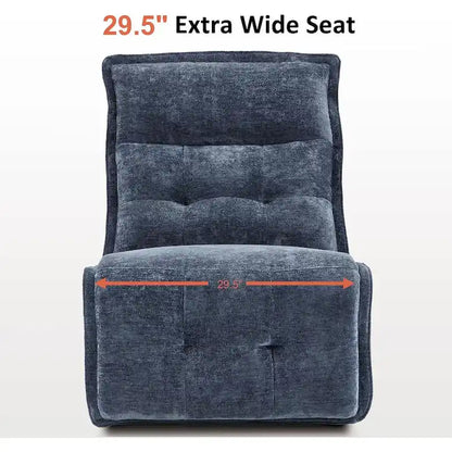 Fauteuil inclinable électrique sans accoudoirs (avec port USB) — Un fauteuil inclinable électrique de salon ne nécessitant que 3,5 pouces de dégagement mural