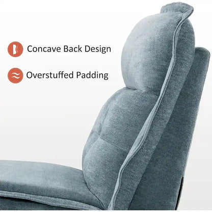 Fauteuil inclinable électrique sans accoudoirs (avec port USB) — Un fauteuil inclinable électrique de salon ne nécessitant que 3,5 pouces de dégagement mural
