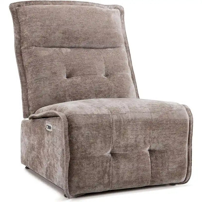 Fauteuil inclinable électrique sans accoudoirs (avec port USB) — Un fauteuil inclinable électrique de salon ne nécessitant que 3,5 pouces de dégagement mural