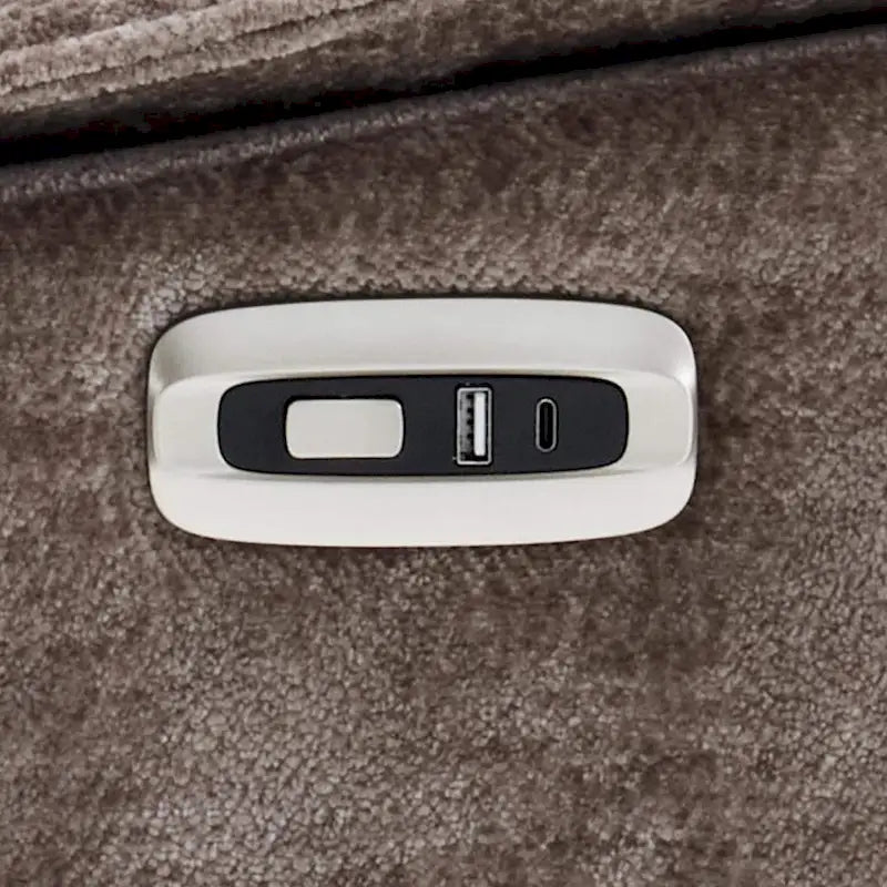 Fauteuil inclinable électrique sans accoudoirs (avec port USB) — Un fauteuil inclinable électrique de salon ne nécessitant que 3,5 pouces de dégagement mural