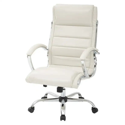 Fauteuil de bureau de direction avec accoudoirs rembourrés en similicuir