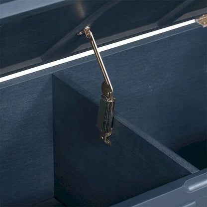Banc de rangement multifonctionnel en bois massif, style rustique, pour entrée, 42 po