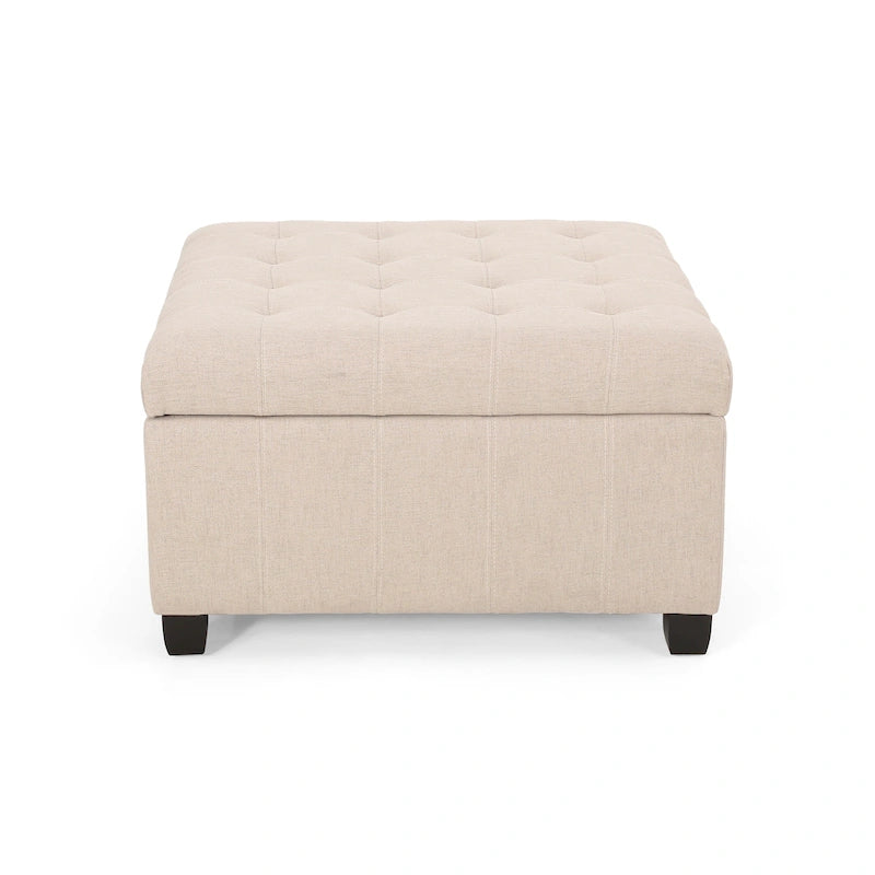 Banc ottoman de rangement capitonné