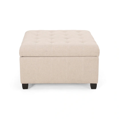 Banc ottoman de rangement capitonné