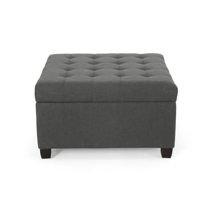 Banc ottoman de rangement capitonné