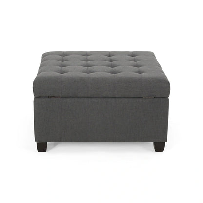 Banc ottoman de rangement capitonné