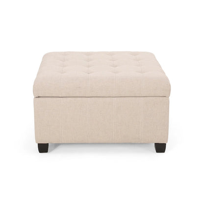 Banc ottoman de rangement capitonné