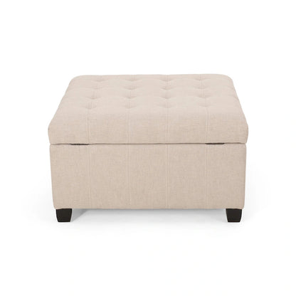Banc ottoman de rangement capitonné