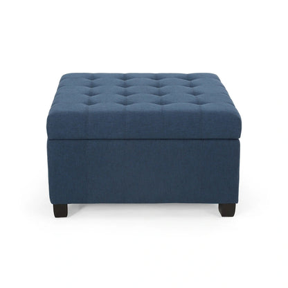 Banc ottoman de rangement capitonné