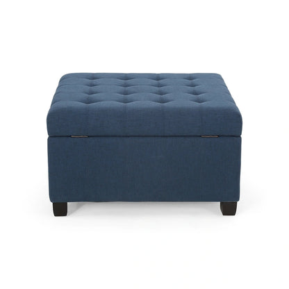 Banc ottoman de rangement capitonné