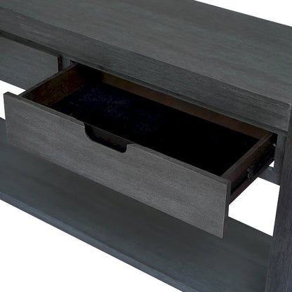 Console avec 2 tiroirs et 1 étagère