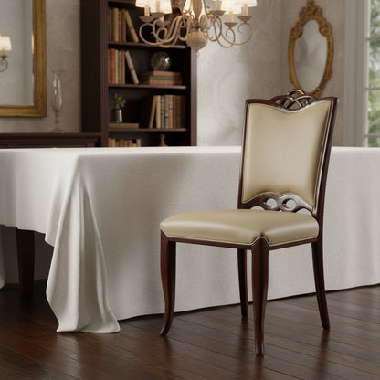 Palace Leather Dining Chairs (Set of 2)