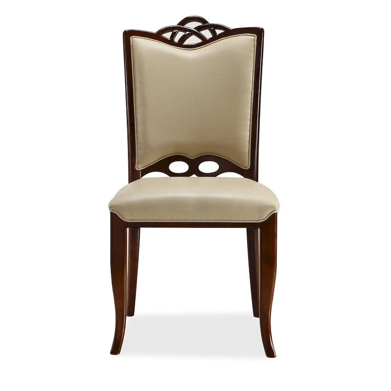 Chaises de salle à manger en cuir (lot de 2)