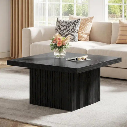 31.5 Inches Square Coffee Table for Living Room Mid-Century Modern Cocktail Table