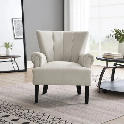 Chaises de salon d'appoint en tissu moderne